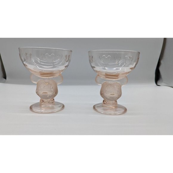 Disney Other - Vintage Rare Mickey Mouse Ice Cream Sundae Bowls cups Disney collectible